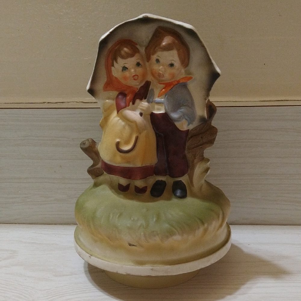 Vintage 1970s Sankyo Made By Chapnick Miller Porcelain Musical Box